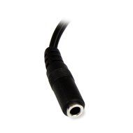 StarTech.com MUFMRCA 6-Inch 3.5mm Female to 2 x RCA Male - RCA to AUX Y Stereo Splitter Cable, Black N2