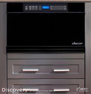 Dacor MMDV30S: Discovery 30" Microwave-In-A-Drawer in Stainless Steel, with Vertical Black Glass