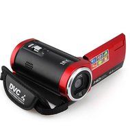 Hitech 16mp Digital Video Camcorder with 16x Zoom and 2.7-Inch TFT LCD Screen Bundle with Silicon Bracelet (Red)