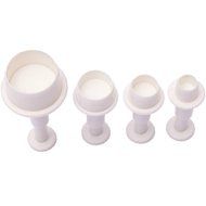 SODIAL(R) 4pcs Round Circle Cake Biscuit Cookies Mold Cutter Plunger Fondant Sugar craft Icing Decorating