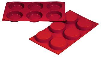 Fat Daddio's 1.76-Ounce Silicone Bakeware, Flan