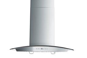Z Line GL5i-36 Stainless Steel and Glass Island Mount Range Hood, 36-Inch