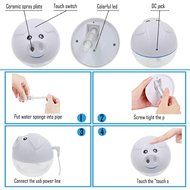 Portable USB Mini Want Pig Ultrasonic Humidifier Colorful Night Light with Touch Sensor for Home Office Travel... N12