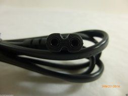 6 Ft foot USA 2 pin Male to 90 Degree Right Angled IEC 320 C7 AC Power Supply Cord cable For Samsung TV's N6