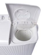 Ivation Small Compact Portable Washing Machine - Twin Tub Washer &amp; Spin with 15 Lb. Wash Capacity &amp; 11 Lb. Spin...