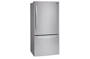 LG LDCS24223S Bottom Freezer Refrigerator with 24.1 cu. ft. Total Capacity, in Stainless Steel