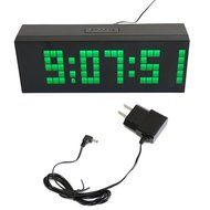 T Tocas Big Numbers Digital LED Snooze Wall Desk Alarm Clock with Countdown, Thermometer ,Calendar (Green LED... N2