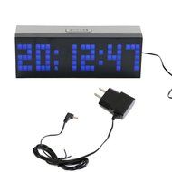 T Tocas Big Numbers Digital LED Snooze Wall Desk Alarm Clock with Countdown, Thermometer ,Calendar (Green LED... N3
