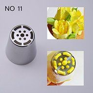 TecGeo(TM) 1pc Rose Russian Nozzle Tulip Stainless Steel Icing Piping Nozzles Big Size Pastry Decorating Tips...