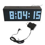 T Tocas Big Numbers Digital LED Snooze Wall Desk Alarm Clock with Countdown, Thermometer ,Calendar (Green LED... N5