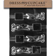 Dress My Cupcake DMCK092 Chocolate Candy Mold, Ballet Slippers Pretzel