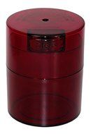 Tightvac TV2-CRT - 1/2 oz to 3 ounce Vacuum Sealed Container Red Tint