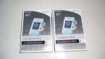 2 Box Electrolux Canister Vacuum Anti-Allergy Type S Bags Genuine Part # EL202F-4, EL202F, EL202