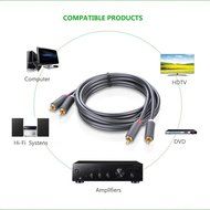 Ugreen 2RCA Male to 2RCA Male Stereo Audio Cable Gold Plated for Home Theater, HDTV, Gaming Consoles, Hi-Fi Systems... N6