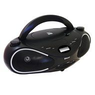 Axess PBBT2702 Portable Bluetooth Boombox with CD, FM Stereo, USB/SD Inputs
