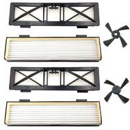 DerBlue 2 Pcs Side Brush+4pcs Neato Botvac D Series Ultra-Performance Filter N3