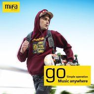 MIFA F4 Ultra-light Wireless Bluetooth Speaker Grey,With Mic,Micro SD,Hook ,And Aluminum Alloy Housing shock resistance... N5