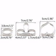 Anyana 3Pcs/set Baking Decorating Tool Cookie Cutters Dendrobium Orchid Petal Flower Stainless Steel Fondant Cake...