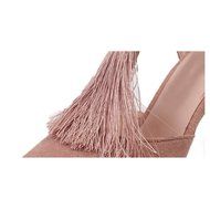 Spritech(TM) Women Girl Summer Tassels Decorated Strap High Heel Stiletto Pumps Shoes Camel 39 N4