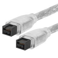 Cmple - 9 PIN/ 9PIN BETA FireWire 800 - FireWire 800 Cable - 3FT, CLEAR N9