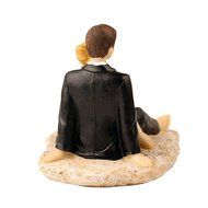 GSPORT Wedding Cake Toppers Bride and Groom Resin Dolls Wedding Decoration 20 pieces Design (K) N9