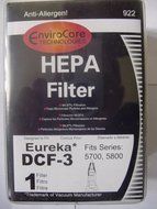 1 X Generic Eureka HEPA Filter Designed To Fit Eureka Style DCF-3 Part # 62136 (Old Part # 61825)