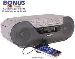 Sony Portable Digital Tuner AM/FM Radio Tape Cassette Recorder &amp; CD Player Mega Bass Reflex Stereo Sound System... N5