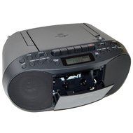 Sony Portable Digital Tuner AM/FM Radio Tape Cassette Recorder &amp; CD Player Mega Bass Reflex Stereo Sound System... N6