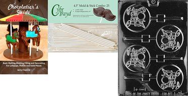 Cybrtrayd J071 Drum Lolly Jobs Chocolate Candy Mold