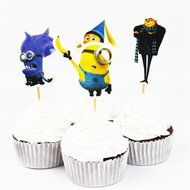 Yunko 24 Pcs Cute Decorative Cupcake Muffin Toppers Wild Animals Zoo Zebra Lion Tiger Elephant Giraffe Baby Shower... N4