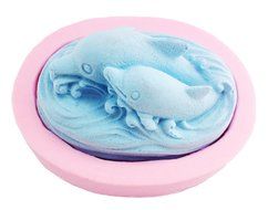 WYD Handmade Soap Mold DIY Dolphin Mold Chocolate Cake Mold Silicone Mold Baking Mold