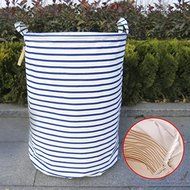 MuLuo Large Waterproof Cloth Folding Clothes Laundry Basket Toy Storage Basket Drain Laundry Basket with A Lid... N7