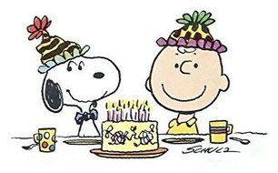 Charlie Brown Peanuts Snoopy Edible Image Photo Cake Topper Sheet Birthday Party - 1/4 Sheet - 74204