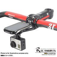 Rec-mounts&trade; Out-front Bike Mount Type13 for Garmin Edge1000 + Gopro Camera [REC-B130-GM+GP]