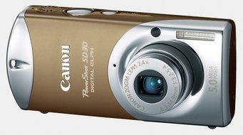 Canon Powershot SD30 5MP Digital Elph Camera with 2.4x Optical Zoom (Rockstar Red) N13