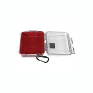 Pelican 1040-028-100 Waterproof Case - 1 Pack - Retail Packaging - Red/Clear N4