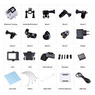 YELIN Dual Screen Ultra Slim 2-inch TFT LCD+0.95 OLED Status Screen Action camera 4K 170 degree 6G Ultra-wide...