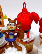 SPONGEBOB SQUAREPANTS 12 Piece CUPCAKE Topper Set Featuring 10 Random SpongeBob Figures and Themed Decorative...