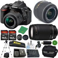 Nikon D5500 DSLR - International Version (No Warranty), 18-55mm f/3.5-5.6 DX VR, Nikon 70-300mm f/4-5.6G Nikkor...