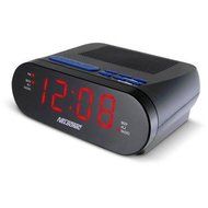 Nelsonic OPP LED Clock Radio with Digital Tuner, Dual alarm settings