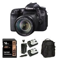 Canon EOS 70D Digital SLR Camera with 18-135mm Lens, 16GB Memory Card, Extra Battery and Bag