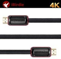 iBirdie High Speed HDMI cable 15ft(4.6m), Supports Ethernet,1080P, 3D, 4K and Audio Return(ARC), 26AWG, Braided... N10