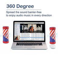 Hapyia Portable Wireless Bluetooth Speaker with Power Bank, 360-Degree 3D Stereo Surround Sound, Waterproof Shockproof... N11