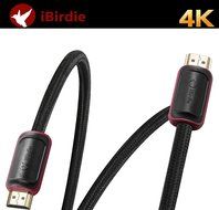 iBirdie High Speed HDMI cable 15ft(4.6m), Supports Ethernet,1080P, 3D, 4K and Audio Return(ARC), 26AWG, Braided... N11