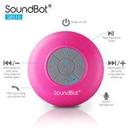 SoundBot SB510 HD Water Proof Bluetooth 3.0 Speaker, Mini Water Resistant Wireless Shower Speaker, Handsfree Portable... N37