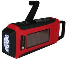 Ambient Weather WR-099 Compact Emergency Solar Hand Crank AM/FM/WeatherBand Digital Radio, Flashlight, Cell Phone... N3