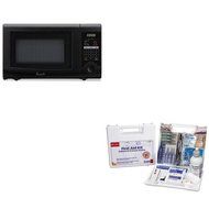 KITAVAMO7192TBFAO223U - Value Kit - Avanti 0.7 Cubic Foot Capacity Microwave Oven (AVAMO7192TB) and FIRST AID...