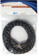 Sendt 25 foot 1/4 inch (6.3mm) Male to Male Mono Nylon Braided Guitar / Bass / Instrument Cable N3