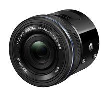Olympus Air A01 Black Body with Black 14-42mm EZ Lens N12