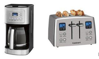 Cuisinart Matching 14 Cup Programmable Coffeemaker and 4 Slice Countdown Toaster